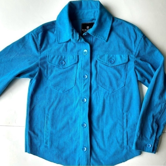 Bagatelle corduroy blue shirt jacket with  pockets size S - Picture 1 of 9